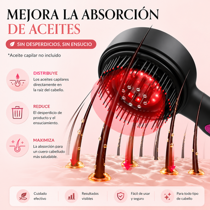 Cepillo de masaje eléctrico para el cuero cabelludo